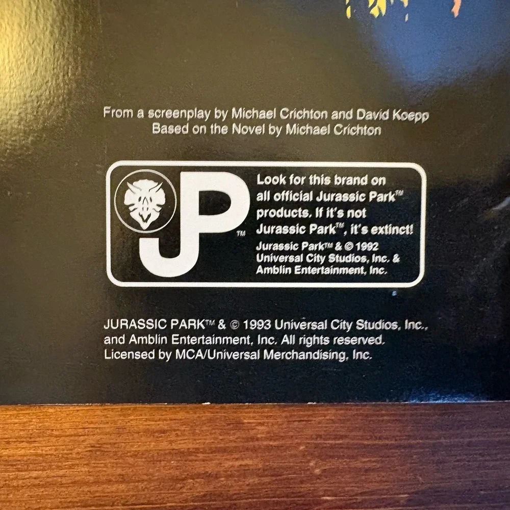 Jurassic Park Postcard Book 12 Action Scenes Golden Set 1993